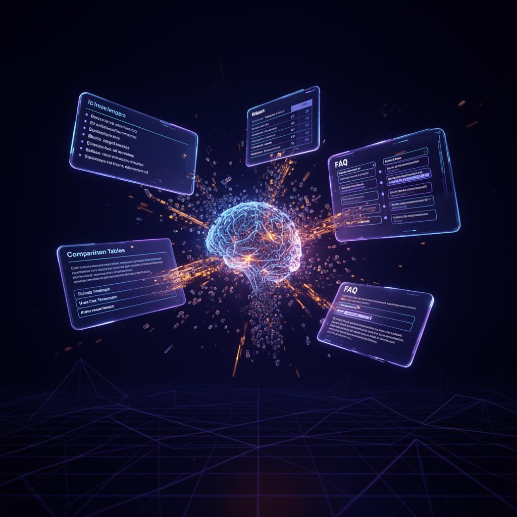 Content-Formate, die KI liebt: 7 Strukturen, die garantiert zitiert werden